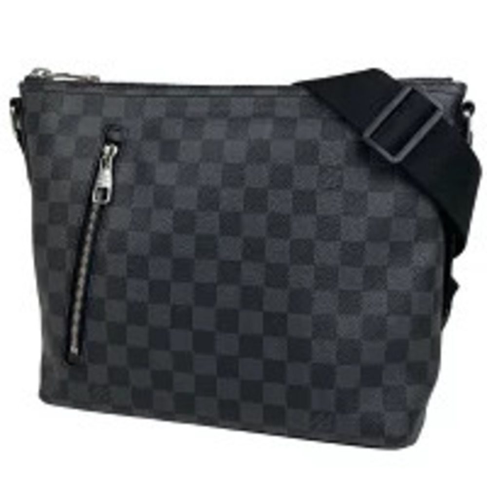 Louis Vuitton Mick Shoulder Bag Crossbody Messenger Damier Graphite Black